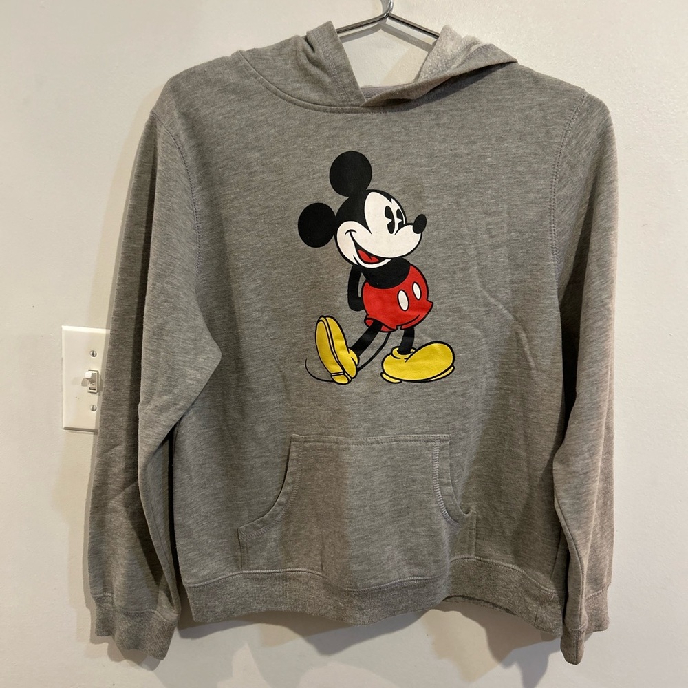 Disney Gray Hoodie with Mickey Mouse Design